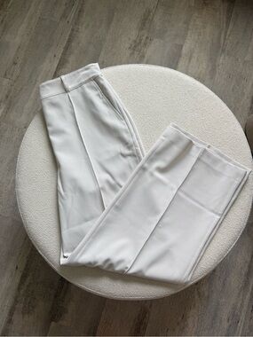 SPANX White Trousers wide leg